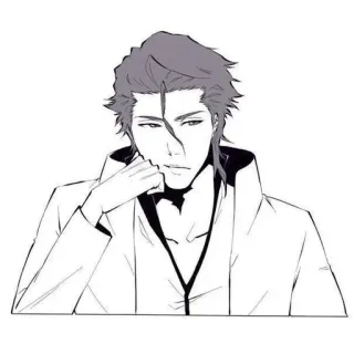 ♥ Aizen Sosuke Bleach anime, manga, aizen, sosuke, bleach telegram sticker