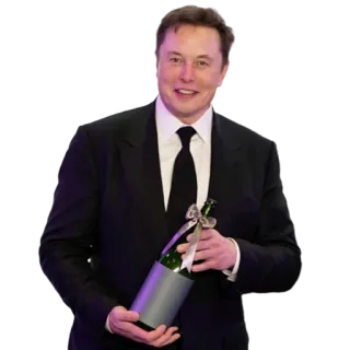 🍾 Elon Musk Elon Musk, Empreendedor, Negócios, Tecnologia, Tesla, SpaceX telegram sticker