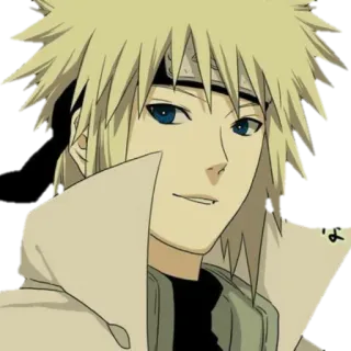 🙂 Minato Namikaze Naruto Anime, Ninja, Biondo, Personaggio telegram sticker