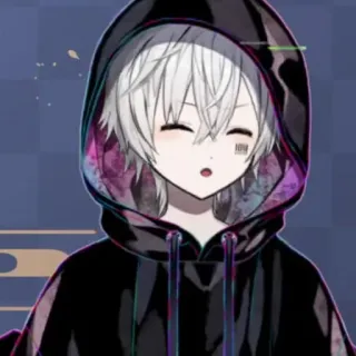 ☁️ Anime, Manga, Charakter, Junge, Hoodie, Jugend whatsapp sticker