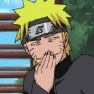 😂 Naruto Uzumaki Naruto anime, manga, kreskówka, uśmiech, gest dłoni, Naruto telegram sticker