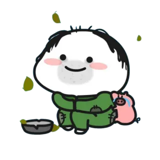 🪃 Hoạt hình, Heo, Khóc, Nhân vật, Dễ thương telegram sticker
