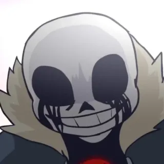 ❄️ Killer Sans Undertale squelette, tueur, Undertale, jeu vidéo, effrayant telegram sticker