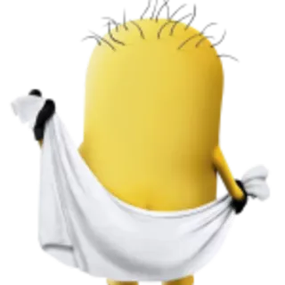 👩‍💻 Minion Minion, kuning, handuk, kartun telegram sticker