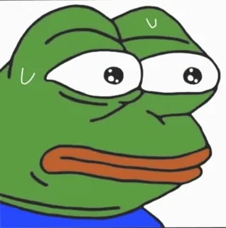 😓 Pepe the Frog pepe, pepe the frog, frog, meme, sweating telegram sticker
