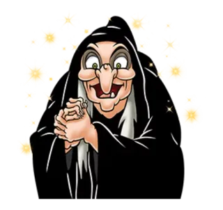 😃 Evil Queen Snow White witch, evil, disney, cartoon, queen, villain telegram sticker