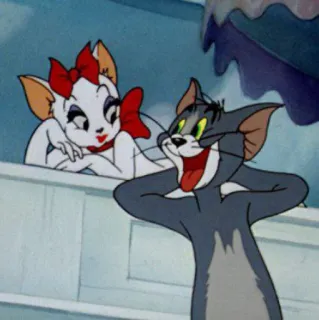 😾 Tom and Toodles Galore Tom and Jerry Мультфильм, Кот, Мышь, Том и Джерри, Toodles Galore telegram sticker