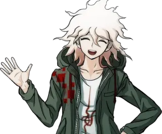 👋 Nagito Komaeda Danganronpa anime, manga, Danganronpa, Nagito Komaeda, character, blood telegram sticker