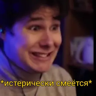 🙃 *истерически смеётся* 男人, 人, 脸, 笑, 歇斯底里 telegram sticker
