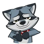 🖕 raton laveur, doigt d'honneur, geste obscène, dessin animé telegram sticker