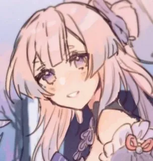 💗 Anime, Mädchen, süß, kawaii, Illustration, Aufkleber telegram sticker