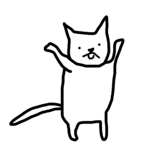 😌 猫, 可愛い, 面白い, 動物, アニメ, ステッカー telegram sticker
