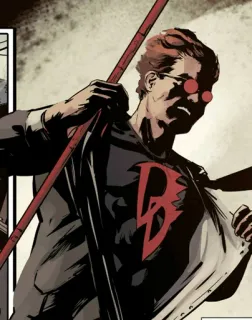 🕶 Daredevil superhero, comic book, marvel, daredevil telegram sticker