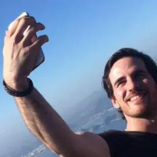 📱 Selfie, Hombre, Retrato, Haciendo foto, Cielo whatsapp sticker