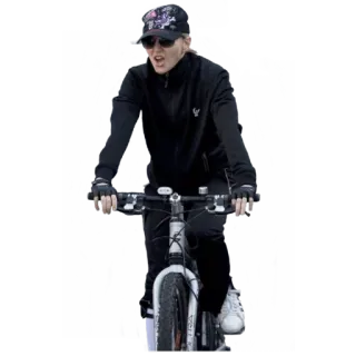 🚲 Radfahrer, Fahrrad, Fahrrad, Frau, Sport telegram sticker