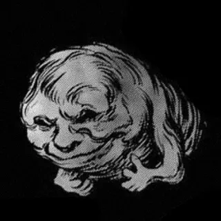 👍 créature, monstre, fantaisie, dessin, illustration telegram sticker