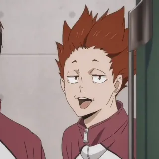 🍁 Tendō Satori Haikyuu!! อนิเมะ, การ์ตูน, ไฮคิว!!, เท็นโดซาโตริ, เท็นโด, ซาโตริ telegram sticker