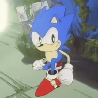 👍 Sonic the Hedgehog sonic, sega, ёж, видеоигра, классика telegram sticker