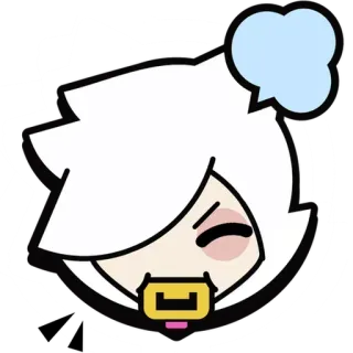 🎭 Colette Brawl Stars gioco, cartone animato, personaggio, Colette, Brawl Stars telegram sticker