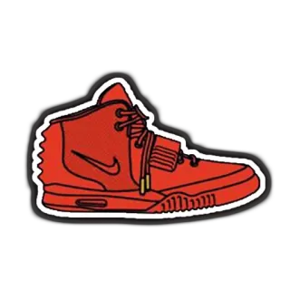 👟 sepatu sneaker, sepatu, alas kaki, merah, mode telegram sticker