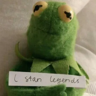 😍 Kermit Stan legends Kermit, Muppet, Stan, Leyendas, Meme telegram sticker