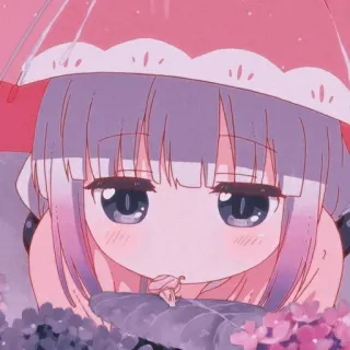💕 Kanna Kamui Miss Kobayashi's Dragon Maid Anime, Kanna Kamui, Dragon Maid, Carino, Kawaii, Fanart, Manga telegram sticker