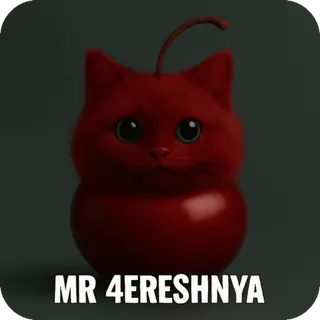 🍒 MR 4ERESHNYA เชอร์รี่, แมว, ผลไม้, สัตว์, น่ารัก, สติกเกอร์ whatsapp sticker