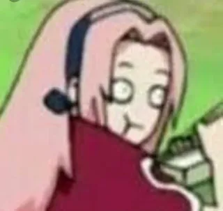 😎 Sakura Haruno Naruto Аниме, Сакура, Наруто, Смешные, Мультфильм, Мем telegram sticker
