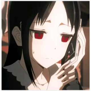🖲 Kaguya Shinomiya Kaguya-sama: Love Is War 动漫, 四宫辉夜, 辉夜大小姐想让我告白, 恋爱战争, 漫画, 卡通 telegram sticker