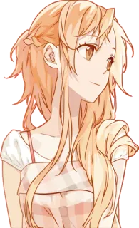 🙂 Anime, Chica, Personaje, Lindo, Retrato telegram sticker