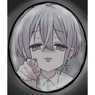 😛 anime, manga, sticker, character, illustration, art telegram sticker