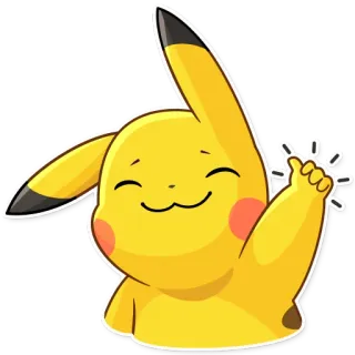 👍 Pikachu Pokemon pikachu, pokemon, electric, anime, game telegram sticker