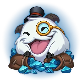 😊 poro, league of legends, video game, cute, monster, animal telegram sticker