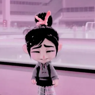 🎀 Vanellope von Schweetz Wreck-It Ralph Vanellope, Disney, Detona Ralph, Desenho animado, Personagem whatsapp sticker