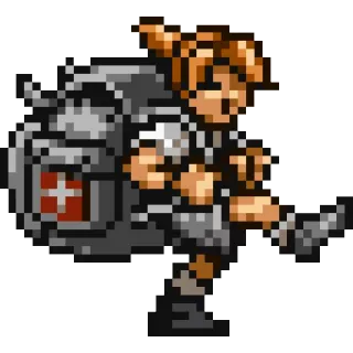 😙 militare, pixel art, soldato, munizioni, combattimento, arma telegram sticker