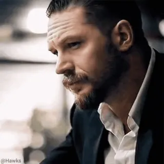 😒 Tom Hardy актер, мужчина, портрет, фильм, кино, знаменитость whatsapp sticker