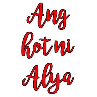 😻 Ang hot ni Alya whatsapp sticker