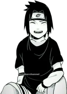😄 Sasuke Naruto anime, manga, sasuke, naruto, sticker telegram sticker