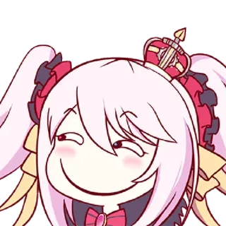 🥀 Anime, Kreskówka, Postać, Księżniczka, Korona telegram sticker