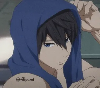 🎟 @vilipend Anime, Man, Hoodie, Illustratie, Tekening, Cartoon telegram sticker