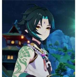 🌌 Xiao Genshin Impact Xiao, Genshin Impact, anime, video game, character, digital art telegram sticker