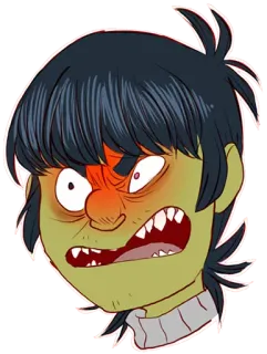 Whimsicalcannibal X Gorillaz whatsapp stickers