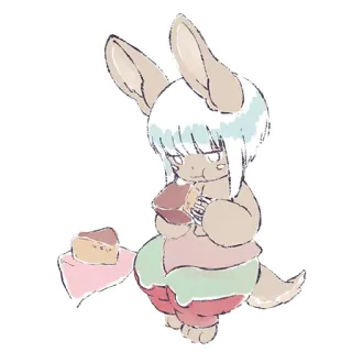 🍰 Nanachi Made in Abyss Anime, Nanachi, Made in Abyss, Fofo, Chibi, Desenho animado telegram sticker