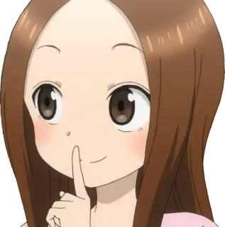 🤫 Takagi Teasing Master Takagi-san Anime, Takagi, Kizz Takagi, Süß, Mädchen, Frech whatsapp sticker