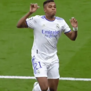 🔵 Rodrygo Real Madrid Emirates Fly Better whatsapp sticker