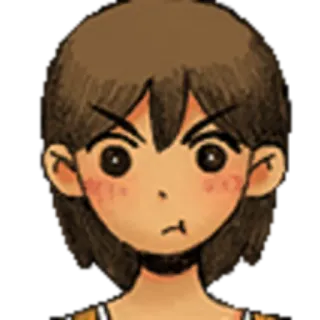 😾 Basil Omori โกรธ, วิดีโอเกม, ตัวละคร, omori, เสียใจ, อนิเมะ, ภาพเหมือน telegram sticker