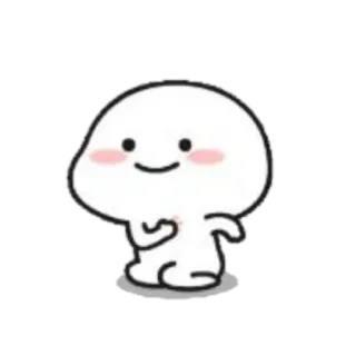 🪐 carino, blob, cartone animato, sorridente, semplice telegram sticker