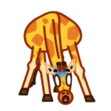 Giraffe Spotty @TgEmodziBot telegram emojis 😨