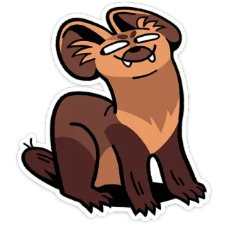 ⭐ animal, dog, cartoon, mammal telegram sticker