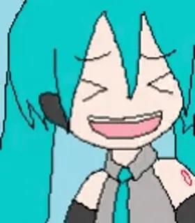 😆 Hatsune Miku อนิเมะ, โวคาลอยด์, มิกุ, ฮัตสึเนะ มิกุ telegram sticker